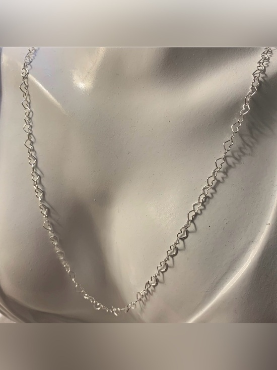 Jewelry - Sterling Silver .925 Heart Chain Necklace 18”